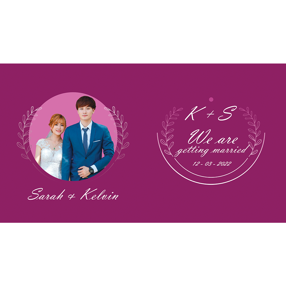 We Are Getting Married - Mulberry Color