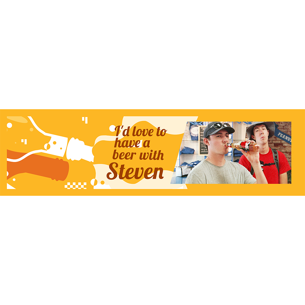 I'd Love to have a beer with.. Bar Mat