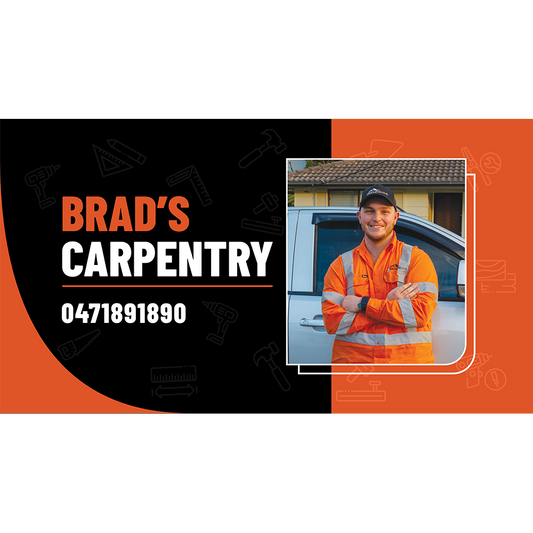 Company Branding (Brad's Carpentry - Orange)