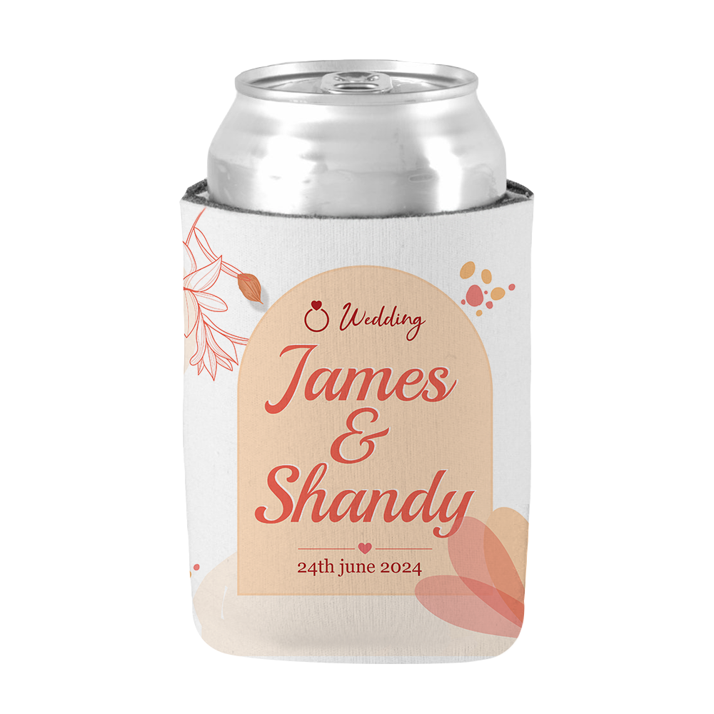 Wedding Stubby James & Shandy (Bride & Groom Name)