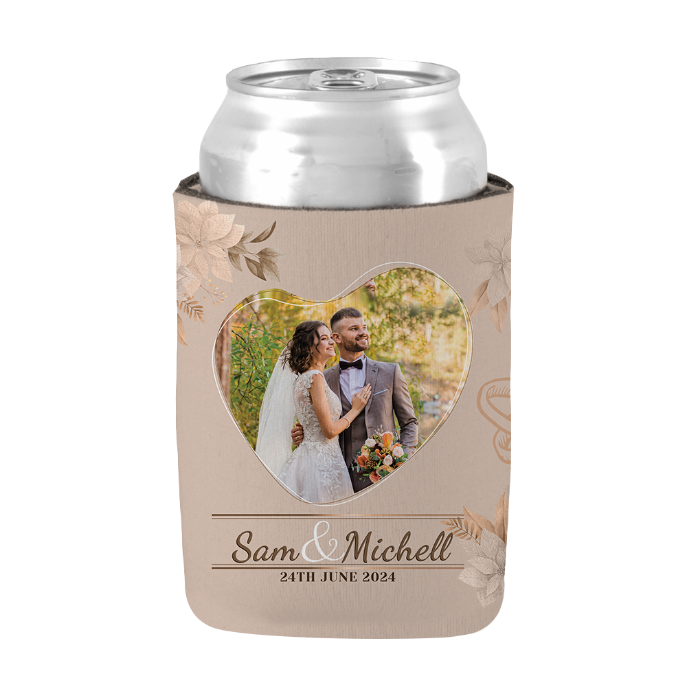 Wedding Stubby Sam & Michell (Bride & Groom Name)