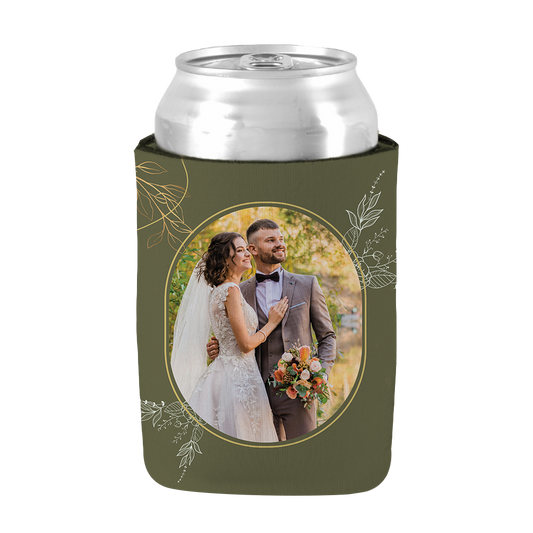 Wedding Stubby Olive color (Bride & Groom Name)