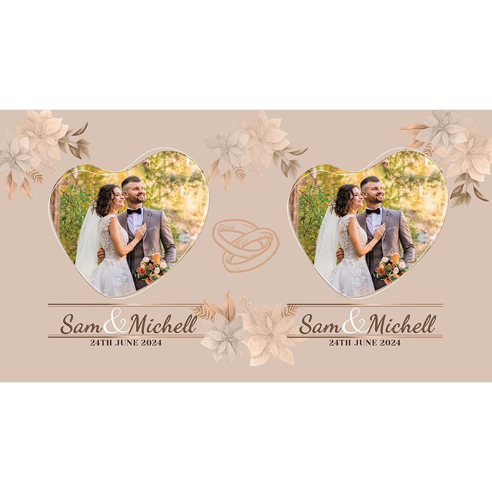 Wedding Stubby Sam & Michell (Bride & Groom Name)