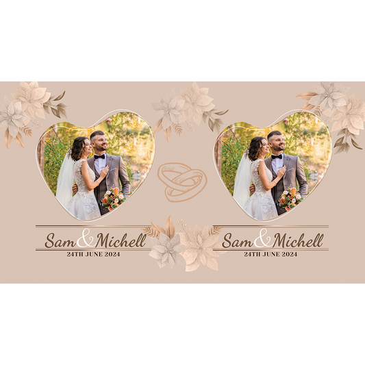 Wedding Stubby Sam & Michell (Bride & Groom Name)