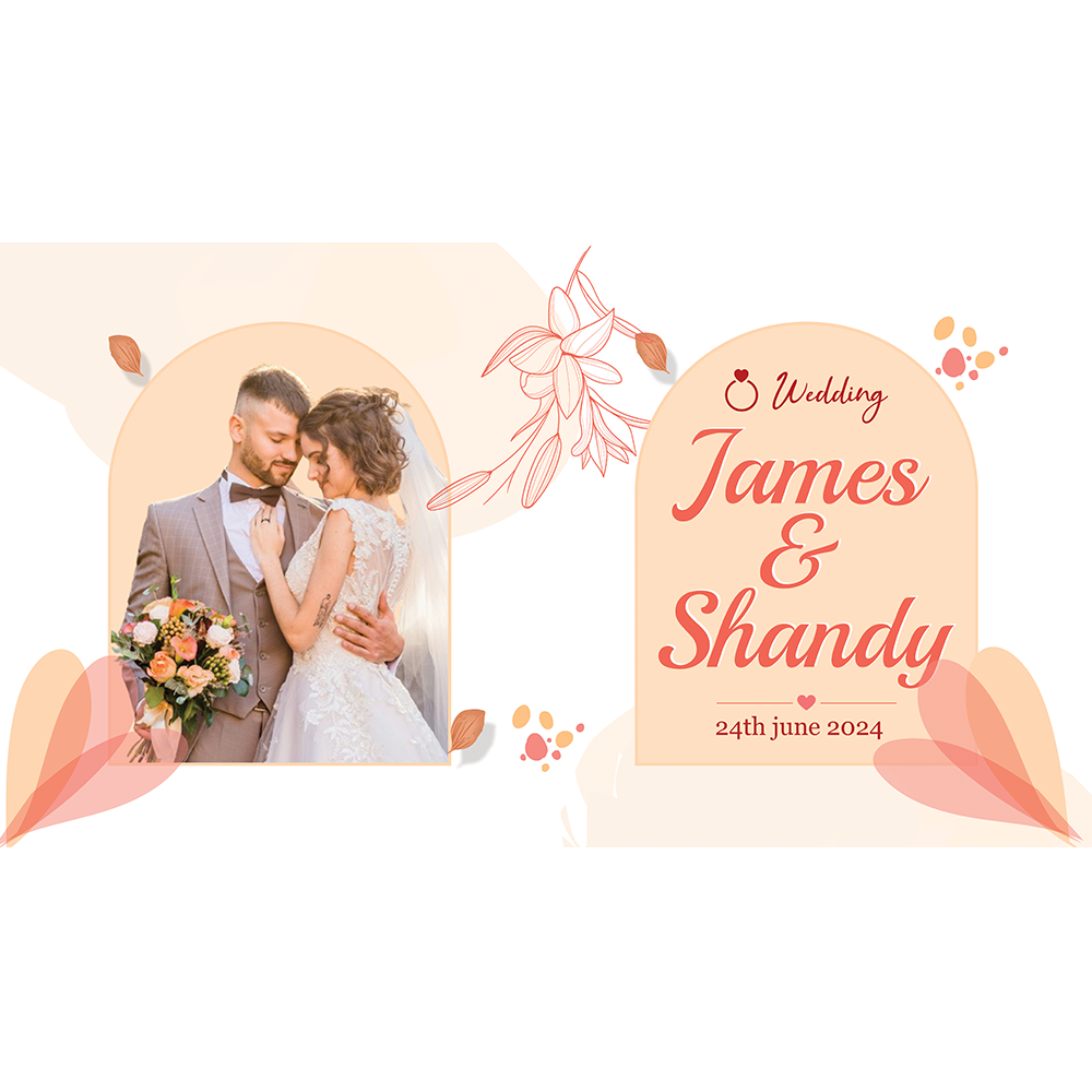 Wedding Stubby James & Shandy (Bride & Groom Name)