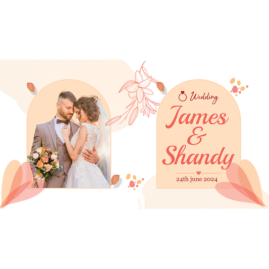 Wedding Stubby James & Shandy (Bride & Groom Name)