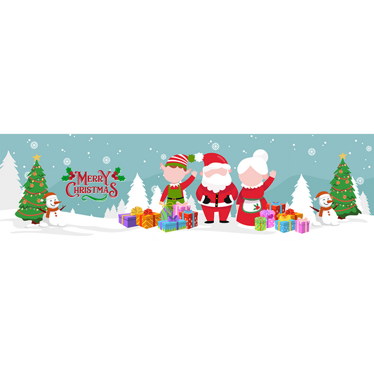 Santa Family Bar Mat