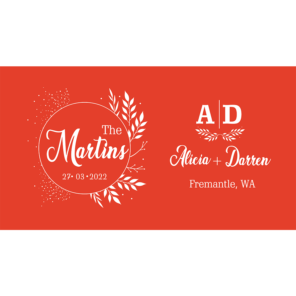 Personalized Wedding Cooler