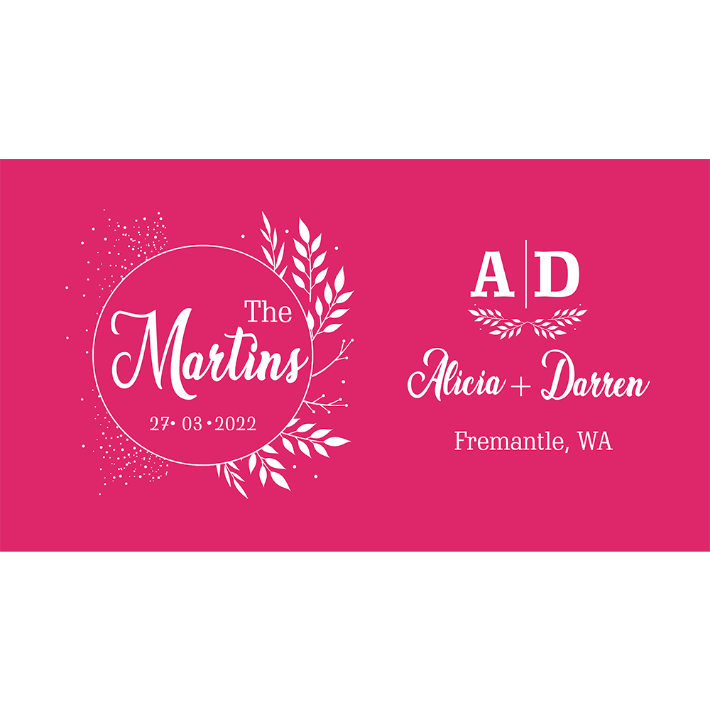 Personalized Wedding Cooler