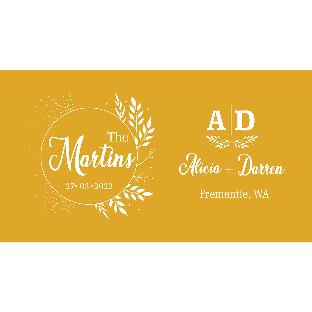 Personalized Wedding Cooler