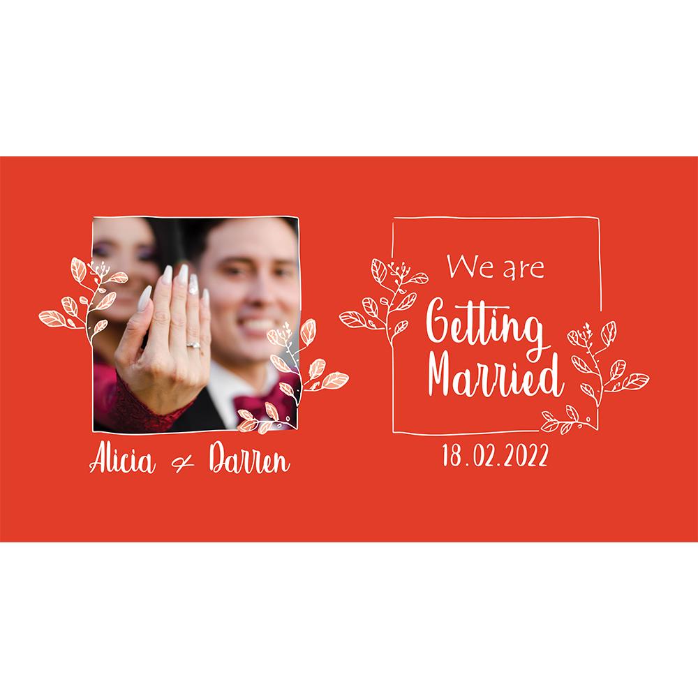 We Are Getting Married - Orange