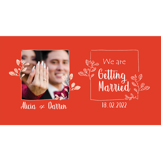 We Are Getting Married - Orange