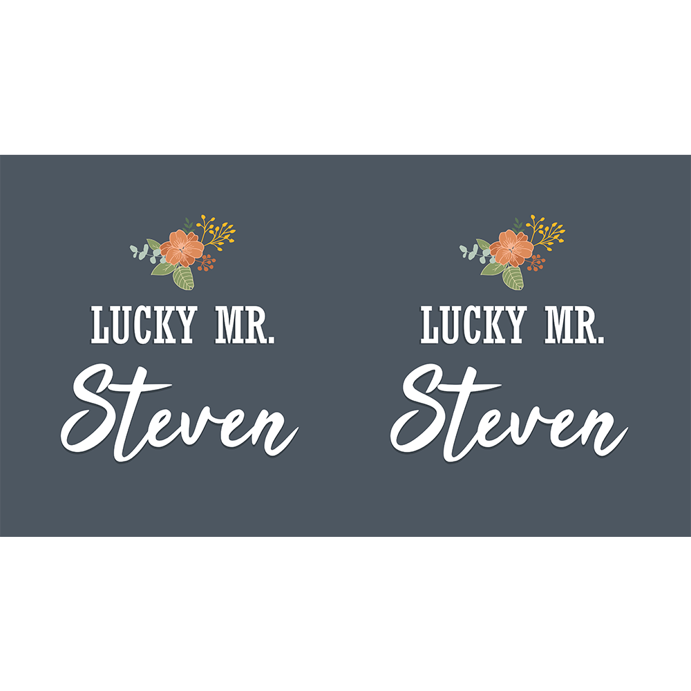 Set of Lucky Mr. & Future Mrs.