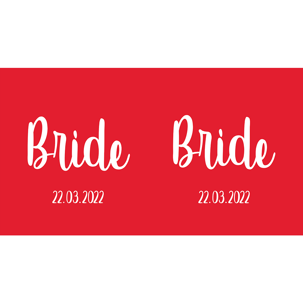 Wedding  Set for Bride, Brides Maid & Maid Of Honour - Red