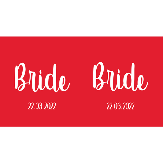 Wedding  Set for Bride, Brides Maid & Maid Of Honour - Red