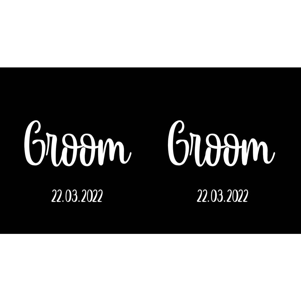 Wedding  Set for Groom, Grooms Man & Best Man - Black