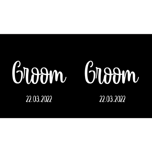 Wedding  Set for Groom, Grooms Man & Best Man - Black