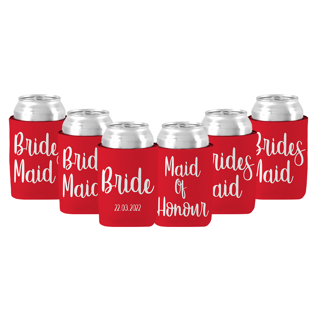 Wedding  Set for Bride, Brides Maid & Maid Of Honour - Red