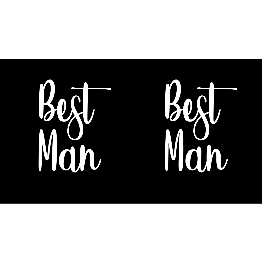 Wedding  Set for Groom, Grooms Man & Best Man - Black