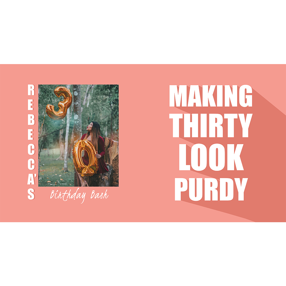 Making Thirty Look Purdy - Pink Cooler