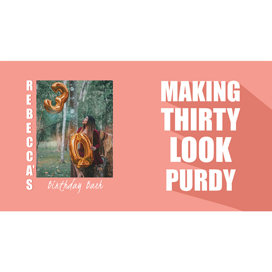 Making Thirty Look Purdy - Pink Cooler