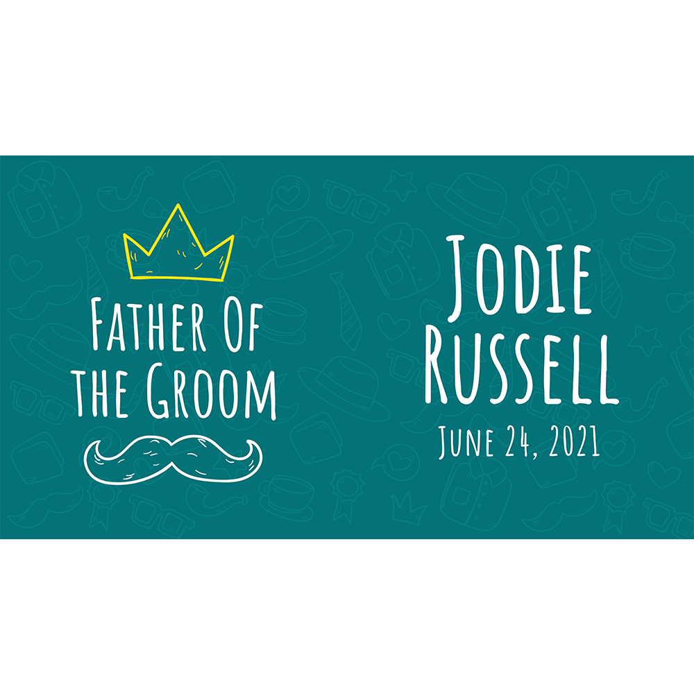 Wedding  Set for Groom, Groomsman, Best Man, Father Of Groom & Father of Bride - Blue