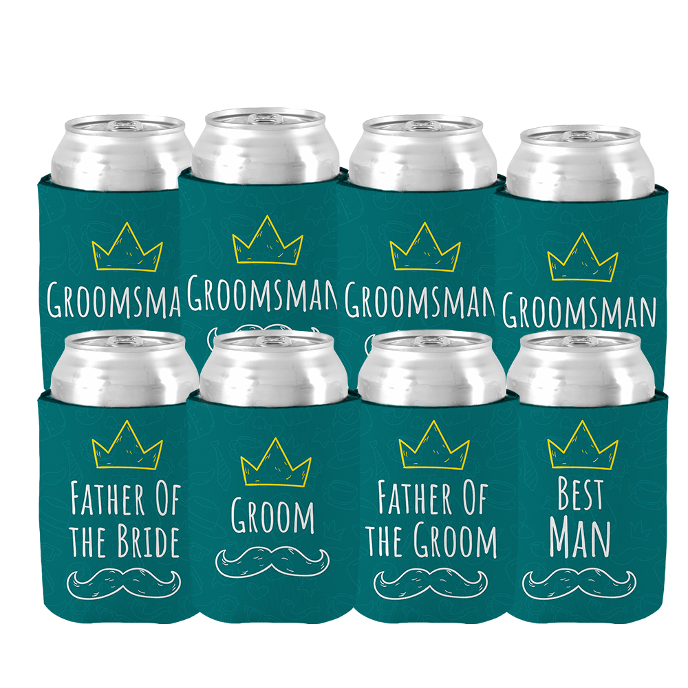 Wedding  Set for Groom, Groomsman, Best Man, Father Of Groom & Father of Bride - Blue