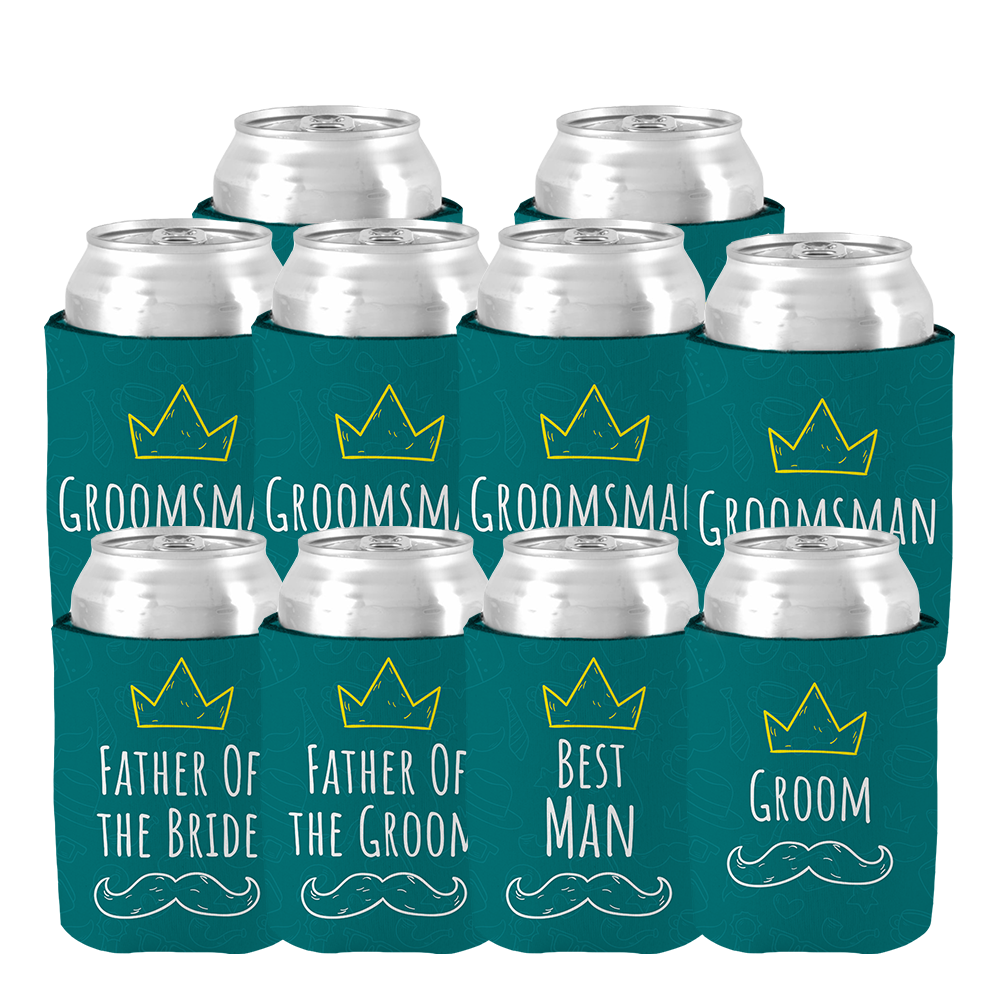 Wedding  Set for Groom, Groomsman, Best Man, Father Of Groom & Father of Bride - Blue